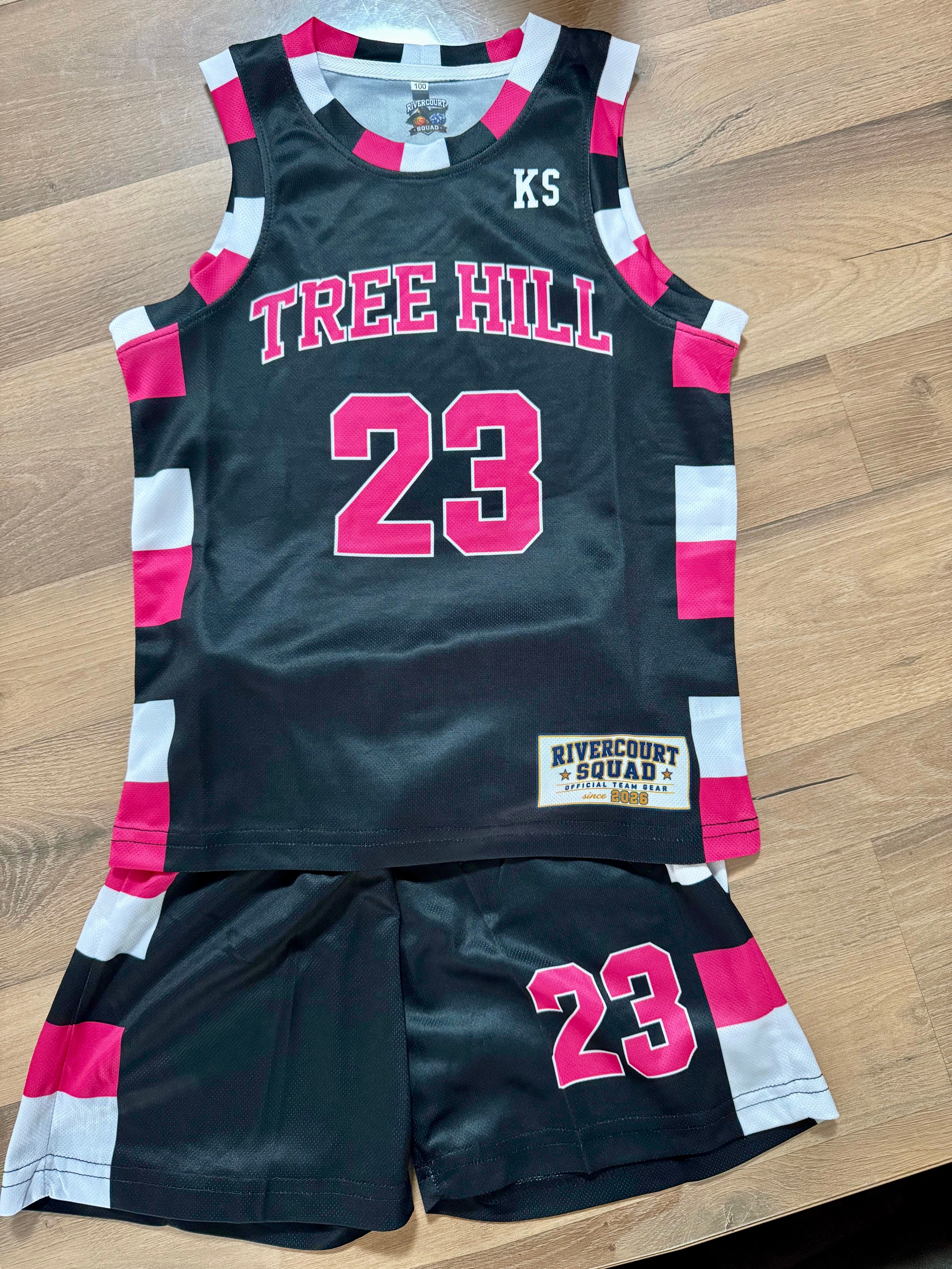 Ensemble Basket Enfant – SCOTT#23 (Rose et Noir)