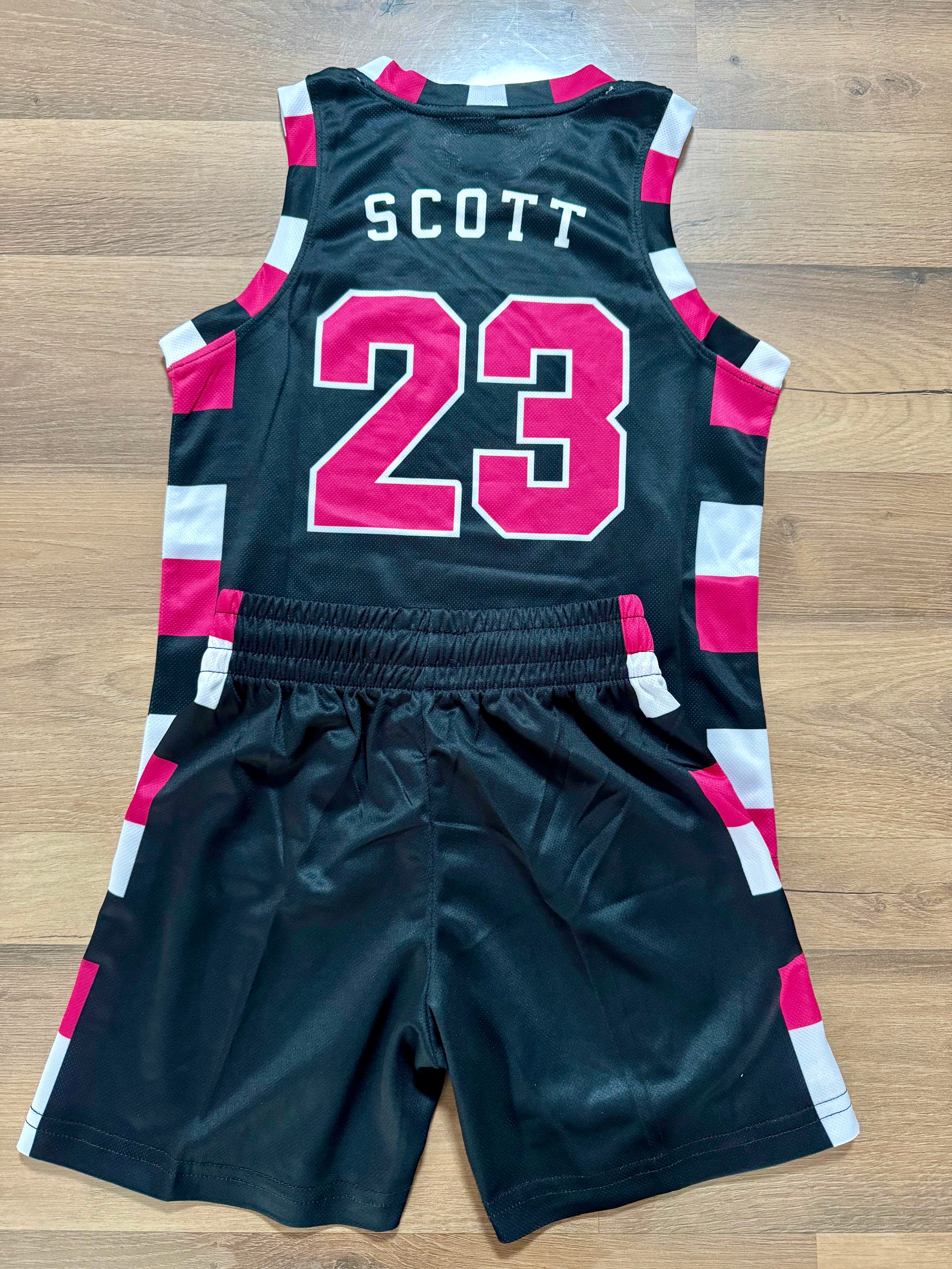 Ensemble Basket Enfant – SCOTT#23 (Rose et Noir)