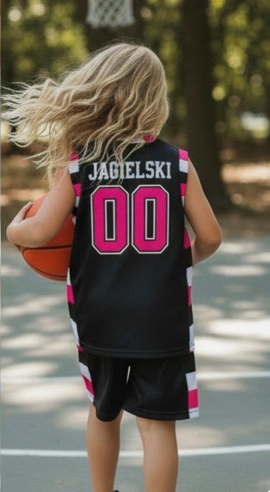 Ensemble Basket Enfant – Jagielski #00 (Rose et Noir)
