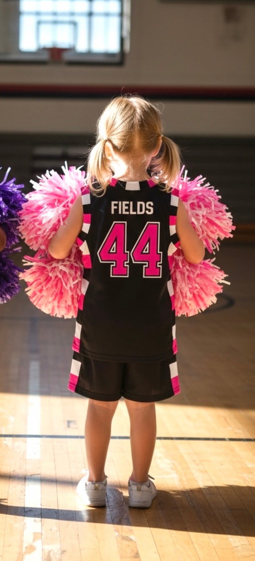 Ensemble Basket enfant - FIELDS #44 (Noir et Rose)