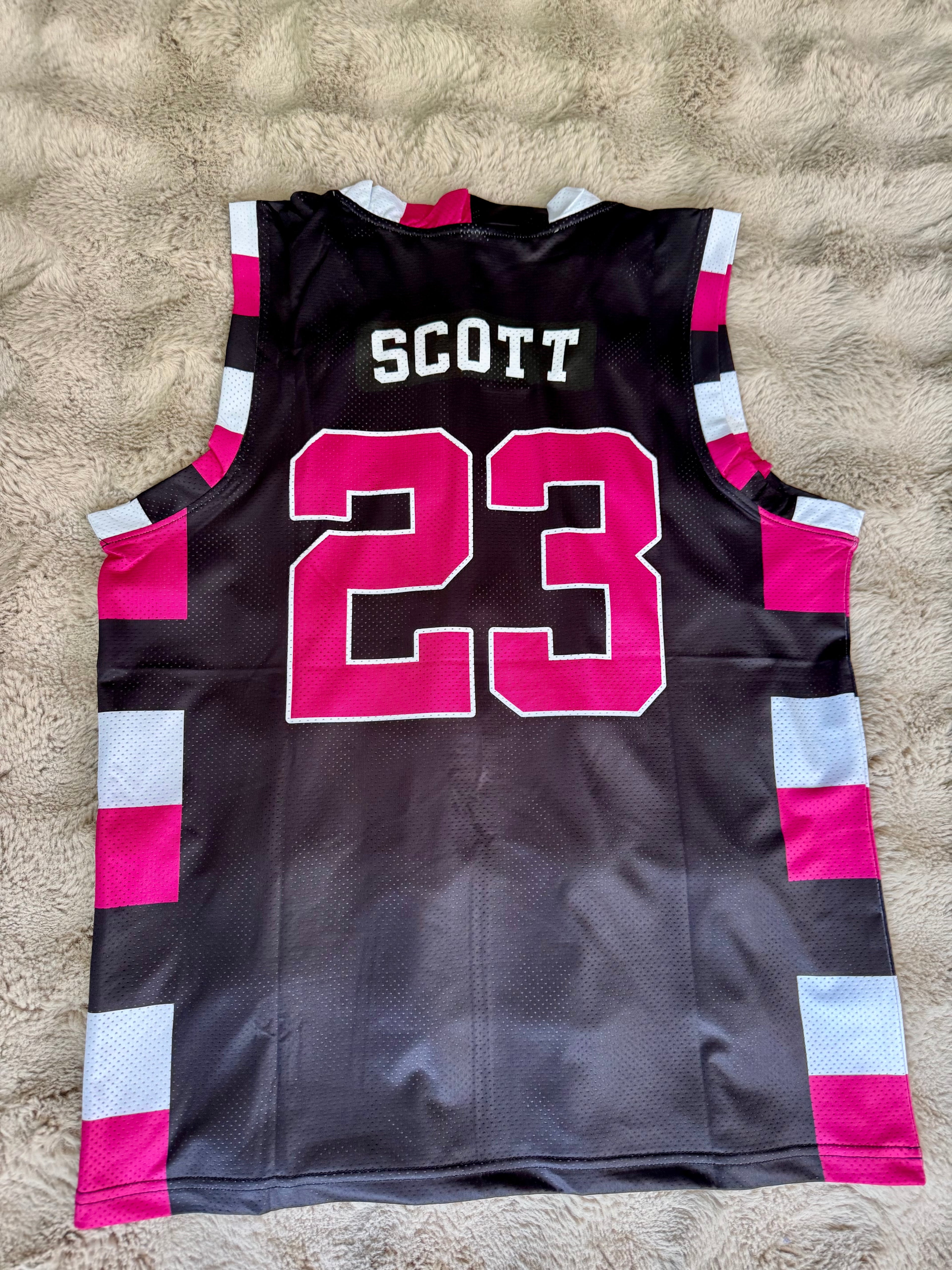 Maillot Scott #23 Noir et Rose - Adulte