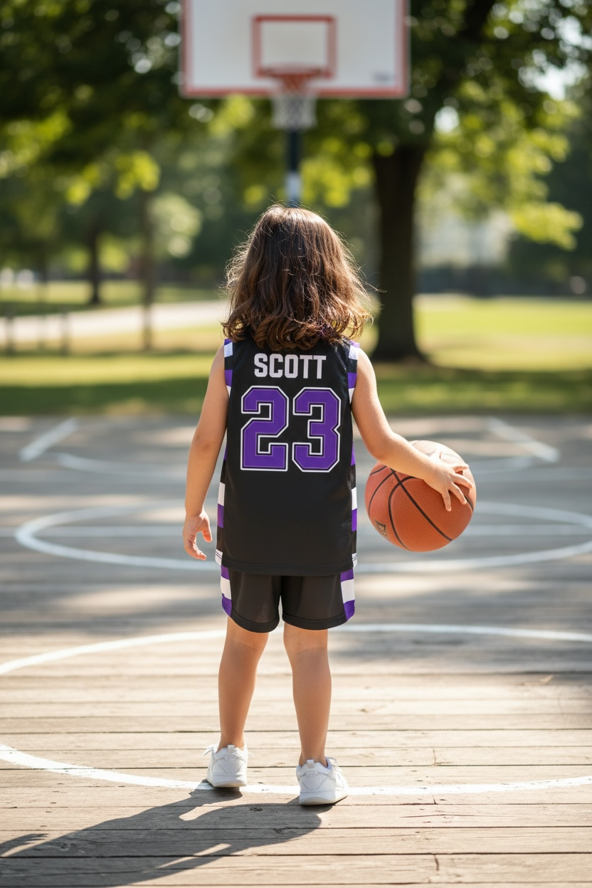 Ensemble Basket Enfant – SCOTT#23 (Violet et Noir)