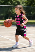 Ensemble Basket Enfant – SCOTT#23 (Rose et Noir)