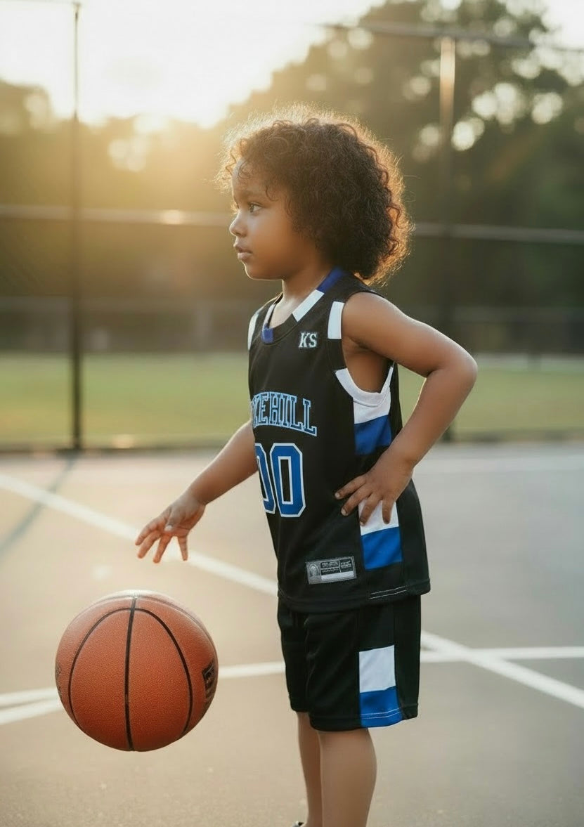 Ensemble Basket Enfant – Jagielski #00 (Bleu et Noir)