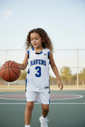 Ensemble Basket Enfant - SCOTT #3 (blanc et bleu)